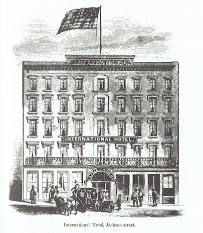 International Hotel, from "The Annals of San Francisco," by Frank Soule, et al, originally published in 1854